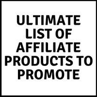 list of affiliate products to promote